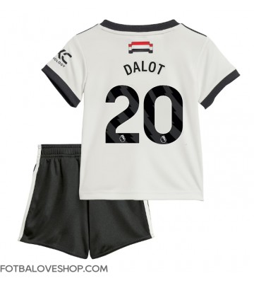 Manchester United Diogo Dalot #20 Dětské Alternativní Dres 2024-25 Krátký Rukáv (+ trenýrky)